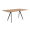 magis-baguette-160x85cm-table-black-legs-american-walnut-wood-top | ikonitaly