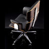altek armadillo executive office armchair - swivel, italian brown leather | ikonitaly