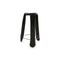 zieta plopp bar stool glossy black | ikonitaly