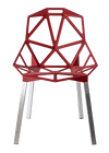 Magis_chair_one_seat-red-legs-nat-aluminum-outdoor | ikonitaly