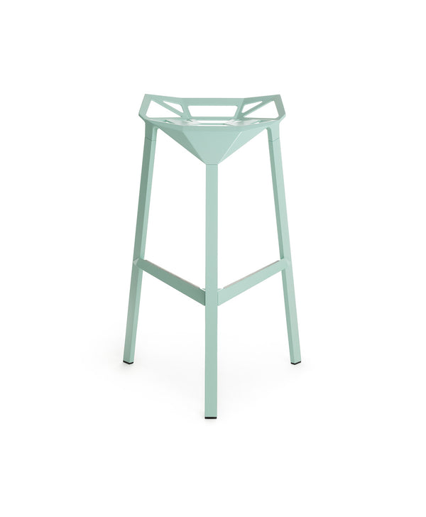 magis stool one medium stacking stool mint green | ikonitaly