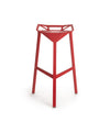 magis stool one medium stacking stool red | ikonitaly