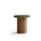 atmosphera-frisbee-teak-garden-side-table-verde-smeraldo | ikonitaly