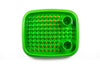 dish doctor, green dish rack with orange caps top view, designer marc newson for magis