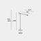 ledsdc4 invisible piantana a led orientabile