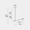 ledsc4 invisible single adjustable pendant light data sheet