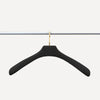 limac design enea leather clothes hanger brass black