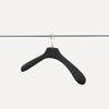 limac design enea leather clothes hanger steel black side