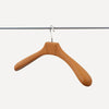 limac design enea leather clothes hanger steel brown side