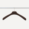limac design enea leather clothes hanger steel dark brown