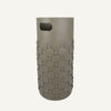 limac design lumia woven leather umbrella stand dove grey