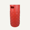 limac design lumia woven leather umbrella stand red