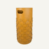limac design lumia woven leather umbrella stand yellow