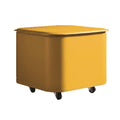 limac-design-puffo-leather-container-on-wheels-yellow | ikonitaly
