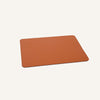 limac design tovleq rectangular leather placemat orange