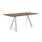 magis-baguette-160x85cm-table-aluminum-polished-legs-thermotreated-oak-top | ikonitaly