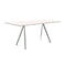 magis-baguette-160x85cm-table-aluminum-polished-legs-white-mdf-top | ikonitaly