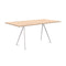 magis-baguette-160x85cm-table-white-legs-natural-oak-top | ikonitaly