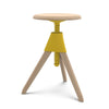 magis jerry swivel wood bar stool SD1854 yellow