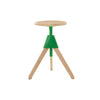 magis jerry swivel wood bar stool SD1854_green