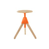 magis jerry swivel wood bar stool SD1854_orange