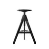magis tom height adjustable bar stool all black