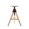 magis tom height adjustable bar stool beech wood seat black screw
