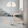 martinelli serpente f modern floor lamp white with panton chair