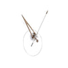 nomon cris n modern wall clock white walnut arrow