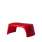 slide-amelie-panchetta-lightweight-outdoor-bench-flame-red | ikonitaly