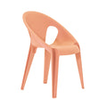 magis bell stacking chair with arms sunrise side | ikonitaly