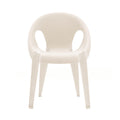 magis bell stacking chair with arms high noon front | ikonitaly