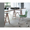 magis teatro modern trestle table with green chair | ikonitaly
