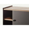 magis theca sideboard with sliding doors veneered cherry, natural | ikonitaly