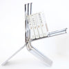 altek lil iconic magazine rack   rectangular tube chromed structure