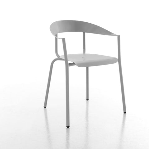 altek alumito ﻿stackable lounge chair in light grey | ikonitaly