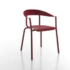 altek alumito ﻿stackable lounge chair in red