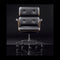 altek armadillo executive office chairs - italian black leather - with arms - | ikonitaly