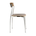 altek baba modern dining chair brown canaletto wood | side view | ikonitaly