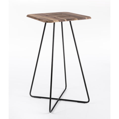 altek levante bar table with serving tray - versatile wooden top | ikonitaly