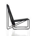 altek rada outdoor rope lounge chair | black iron structure | side view | ikonitaly
