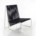 altek rada outdoor rope lounge chair | white iron structure | black cord | ikonitaly