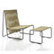altek rada outdoor rope lounge chair | with foot stool | black structure and beige rope | ikonitaly