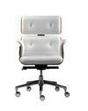 altek armadillo executive office chair - white leather | ikonitaly