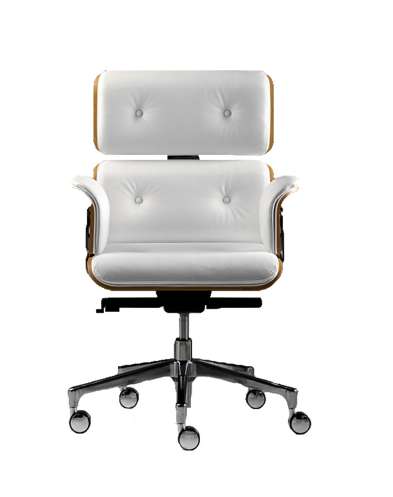altek armadillo executive office chair   white leather
