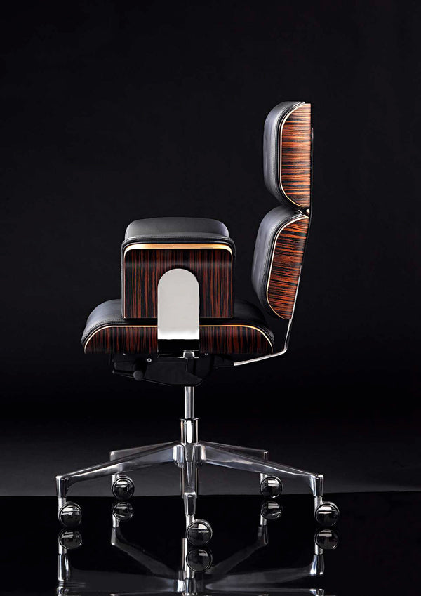 armadillo executive office chair side view