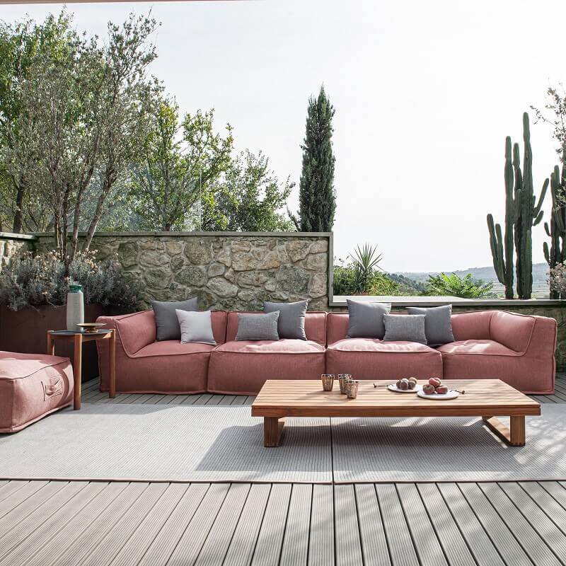 atmosphera 9.zero outdoor teak coffee table | ikonitaly