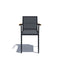 atmosphera-domino-2.0-outdoor-dining-stackable-armchair-black-front | ikonitaly