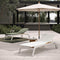 atmosphera-frisbee-teak-garden-side-table-with-sunbeds | ikonitaly
