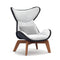 atmosphera harp armchair with teak frame